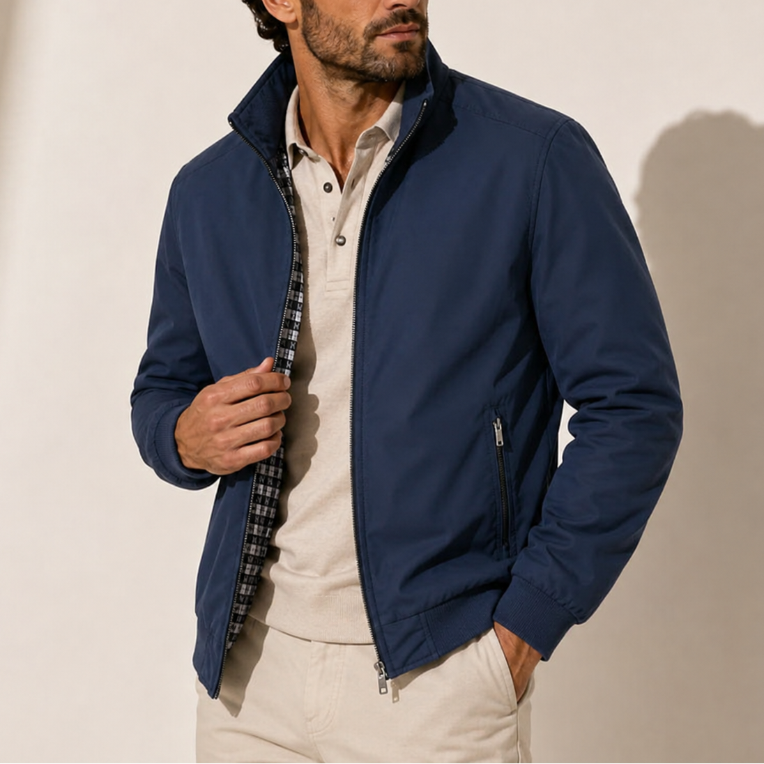 Men's Lightweight Stand Collar Bomber