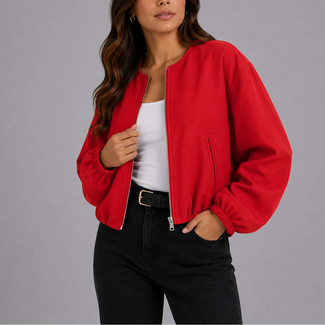 Women's Lightweight Casual Bomber Jacket