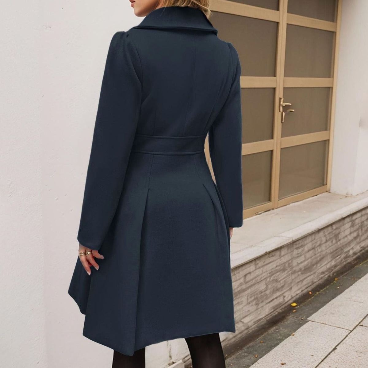 Women's Flared Double Breasted Coat