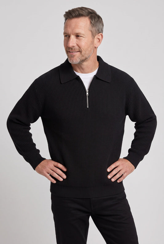 Men's Quarter Knit Zip Jumper