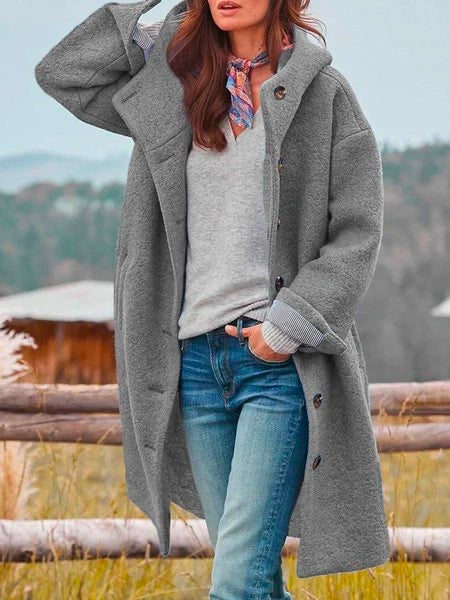 Women's Oversized Hooded Teddy Coat