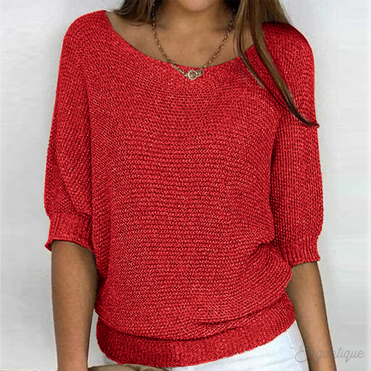 Women's Wide Sleeve Knit Jumper