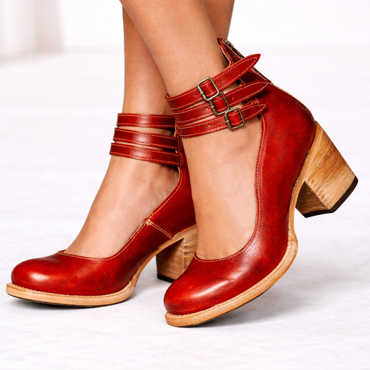Women's Elegant Heeled Ankle Sandals