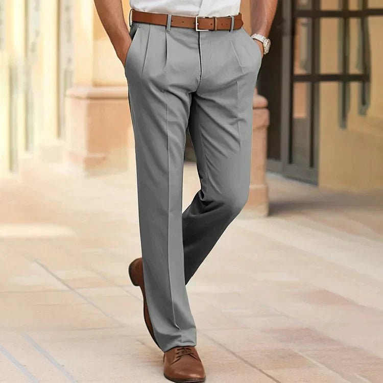 Men's Straight Leg Tailored Trousers