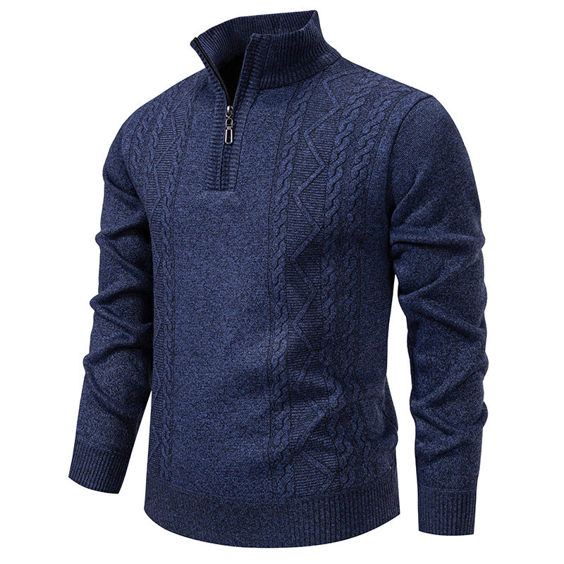 Men's Half Zip Knit Jumper