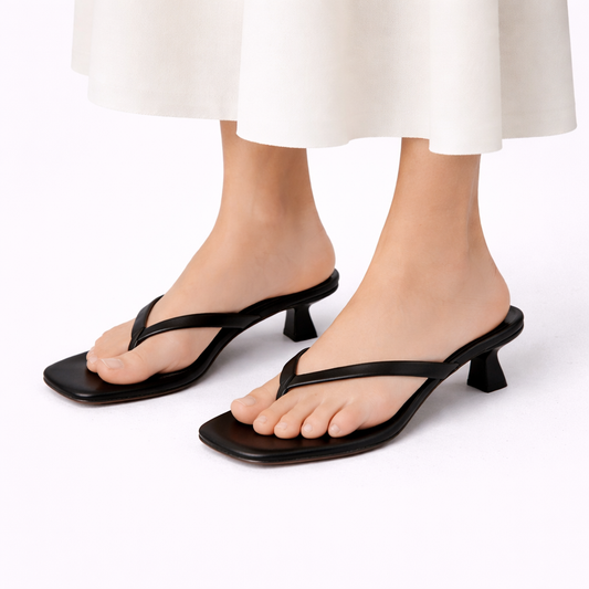 Women's Cushioned Heeled Summer Slippers