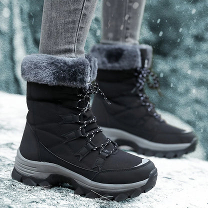 Women's Cushioned Faux Snow Boots