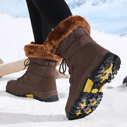 Women's Cushioned Faux Snow Boots