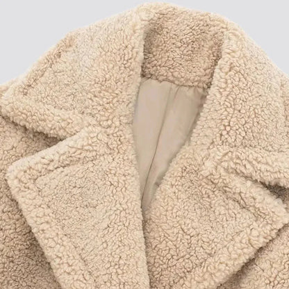 Women's Long Double Breasted Teddy