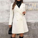Women's Double Breasted Wool Coat