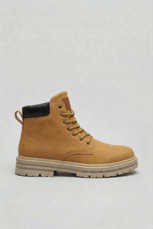 Men's Chunky Lace-Up Ankle Boots