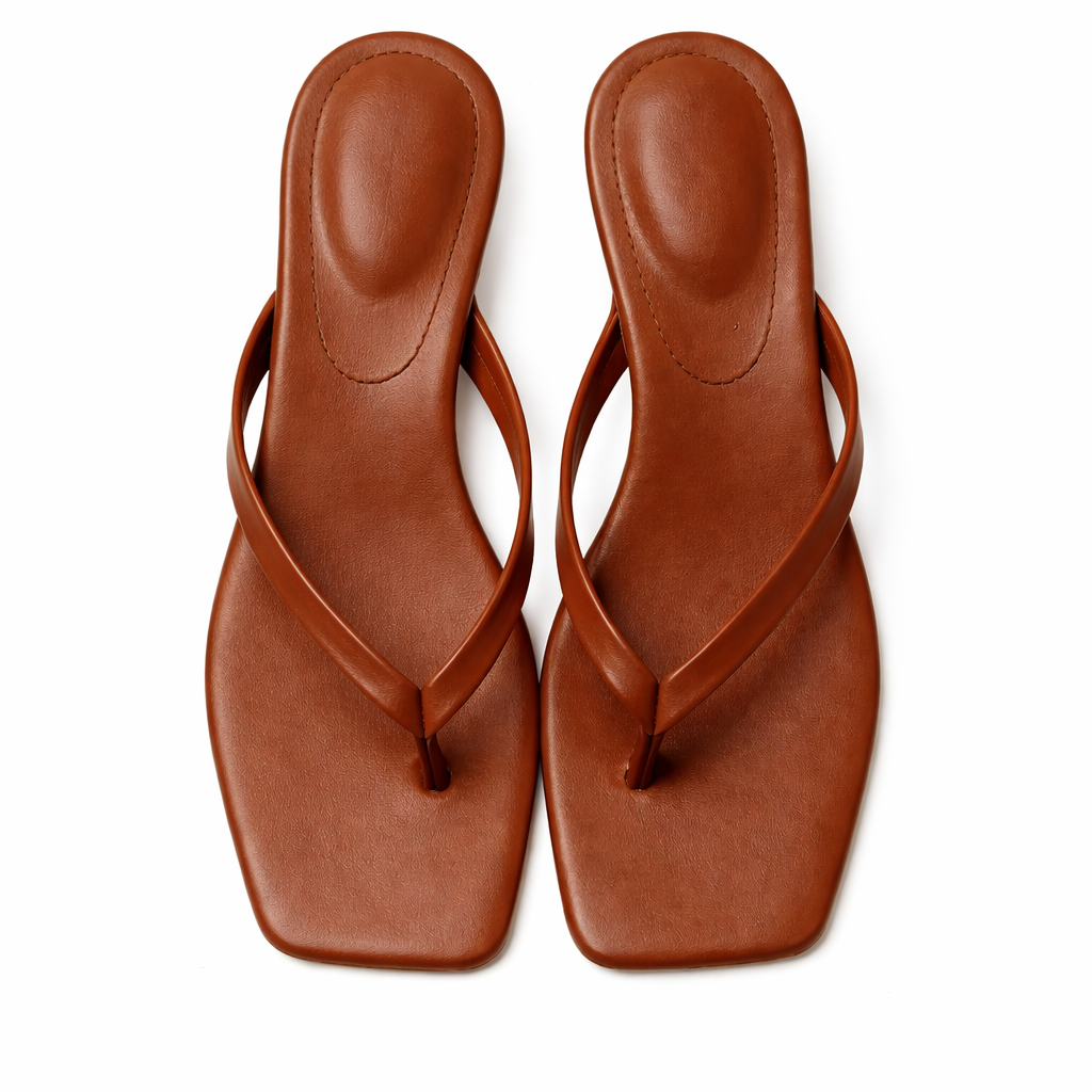 Women's Cushioned Heeled Summer Slippers