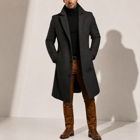 Men's Classic Wool Blend Overcoat