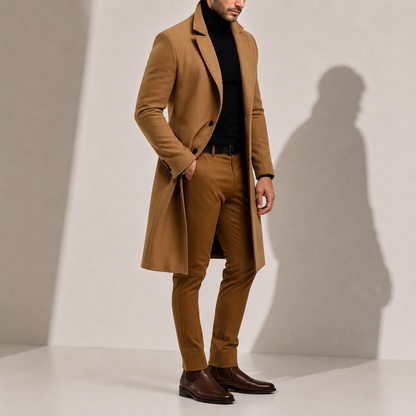 Men's Classic Wool Blend Overcoat
