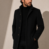 Men's Tailored Stand Collar Coat
