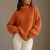 Women's Chunky Oversized Turtleneck Jumper