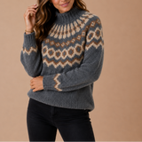 Women's Fair Isle Turtleneck Jumper