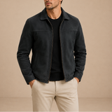 Men's Vintage Suede Zip Jacket