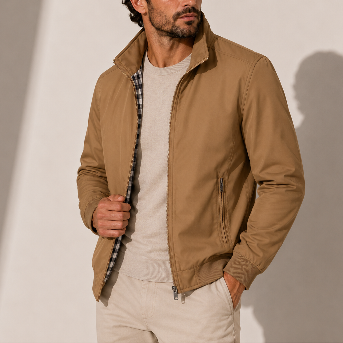Men's Lightweight Stand Collar Bomber