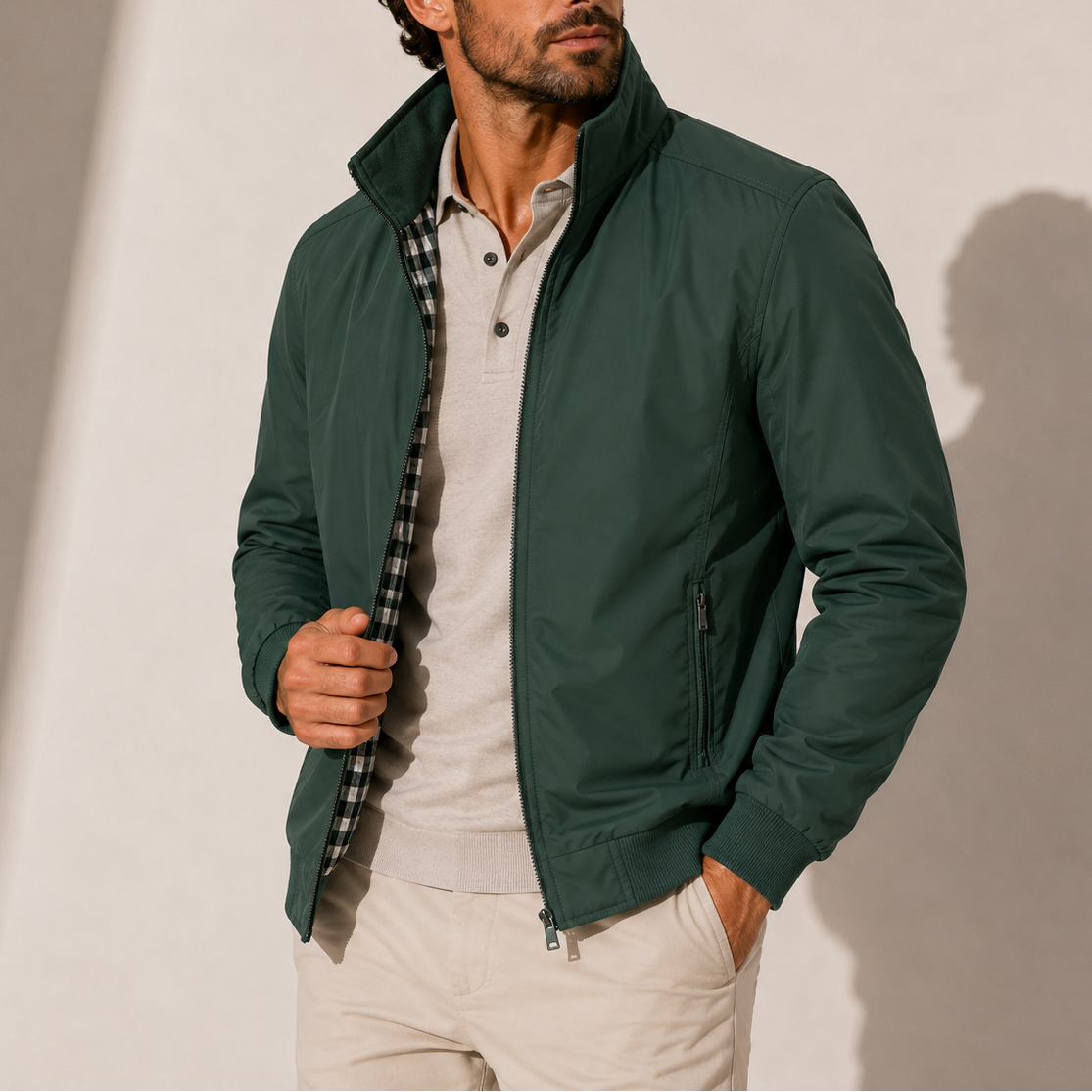 Men's Lightweight Stand Collar Bomber