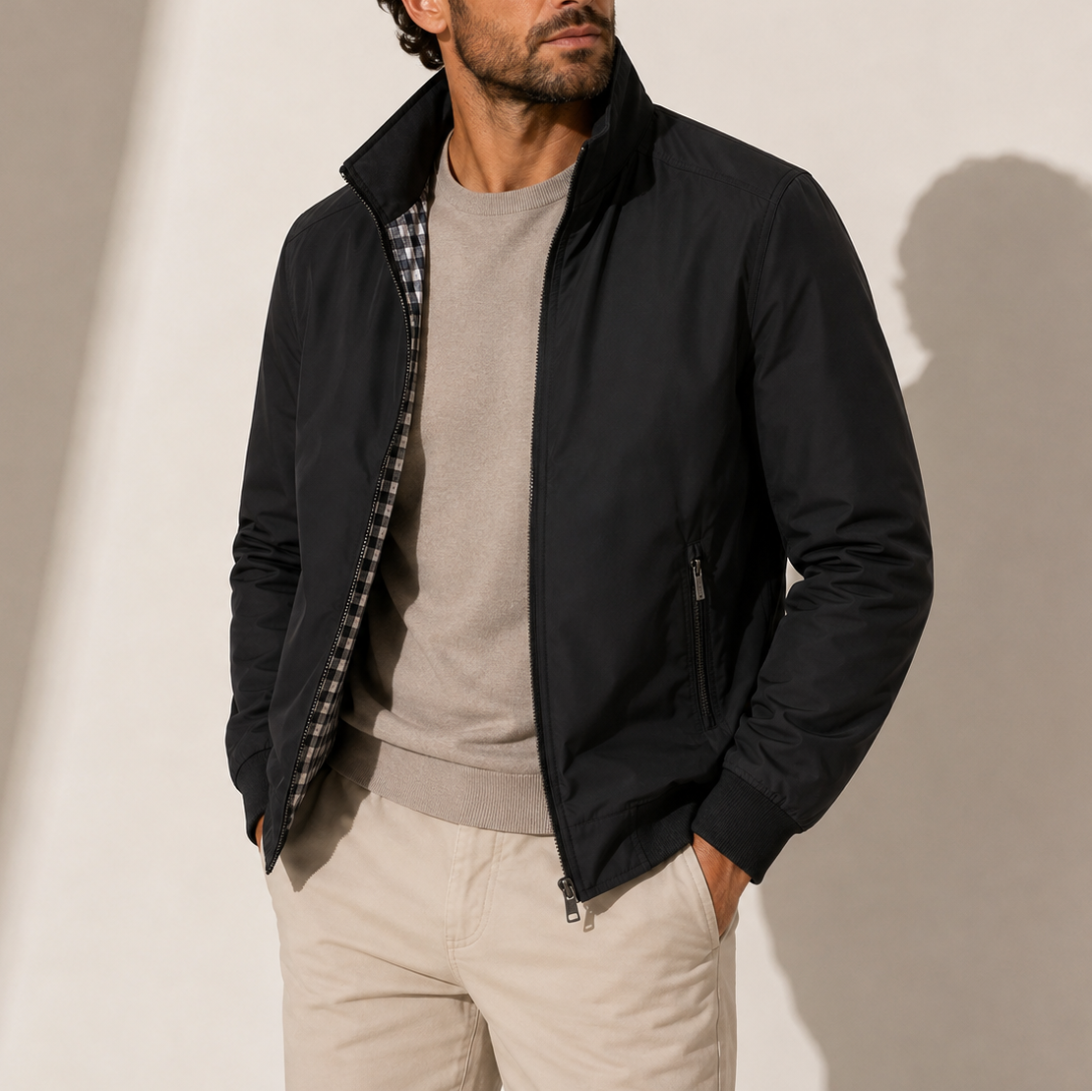 Men's Lightweight Stand Collar Bomber