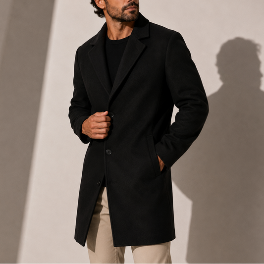 Men's Classic Tailored Winter Overcoat