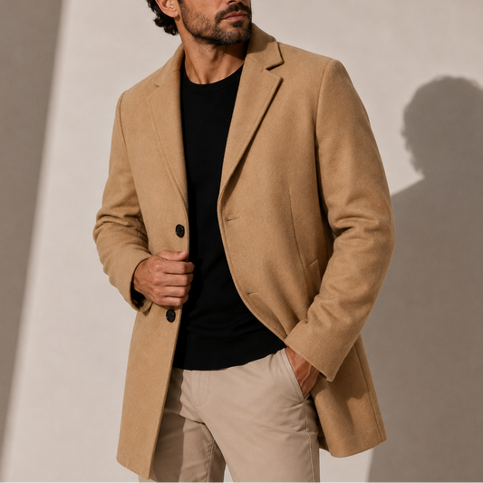 Men's Classic Tailored Winter Overcoat