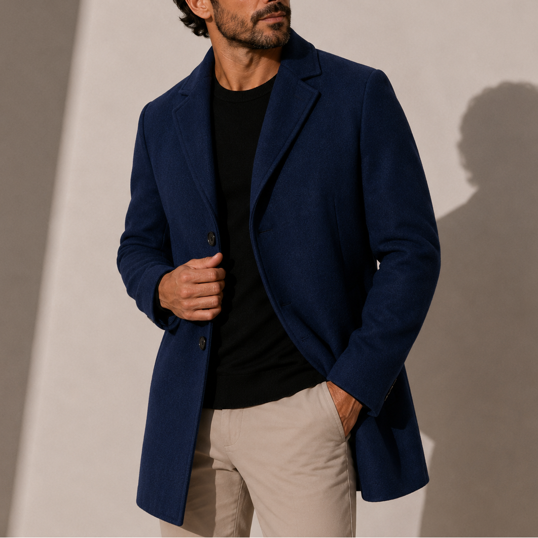 Men's Classic Tailored Winter Overcoat