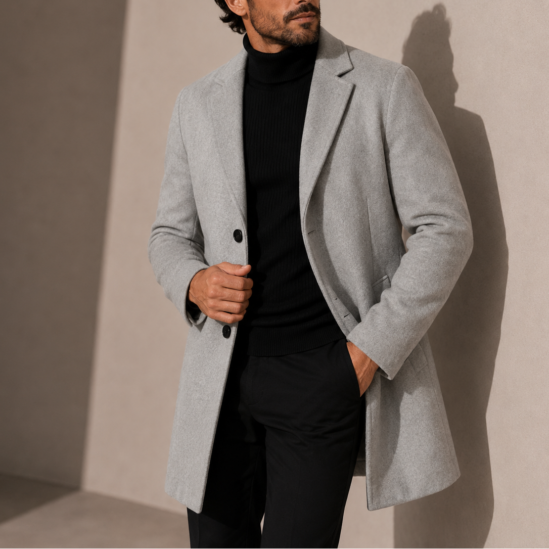 Men's Classic Tailored Winter Overcoat