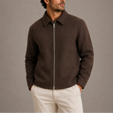 Men's Collared Casual Zip Jacket