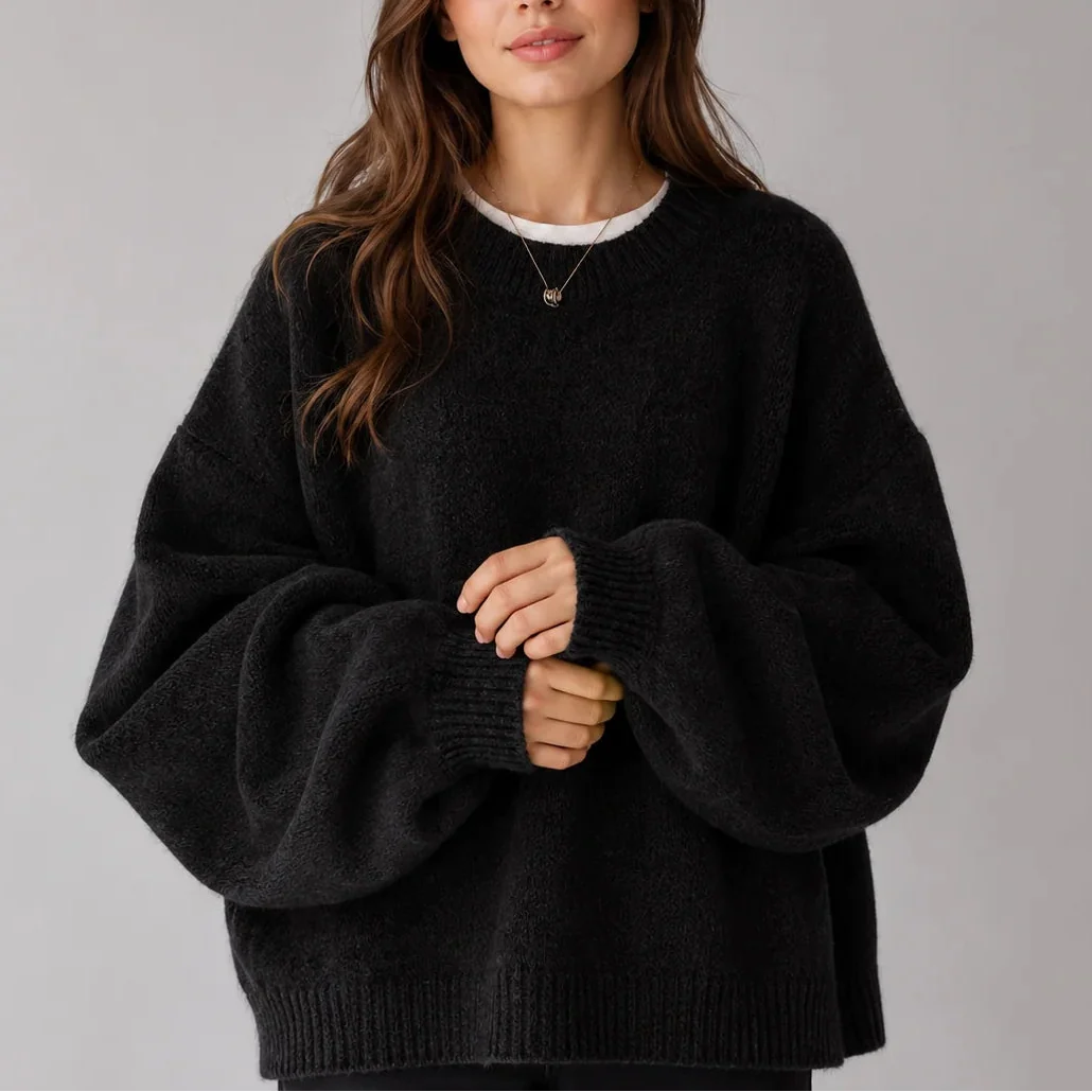Women's Oversized Balloon Sleeve Jumper