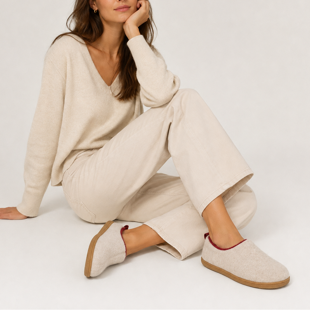 Unisex Fleece-Lined House Slippers