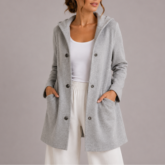 Women's Casual Hooded Pocket Cardigan