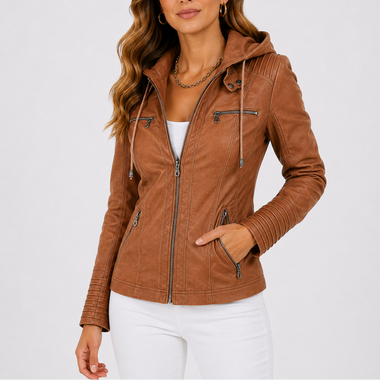 Women's Hooded Zip Pocket Jacket