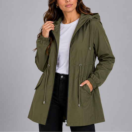 Women's Lightweight Hooded Rain Coat