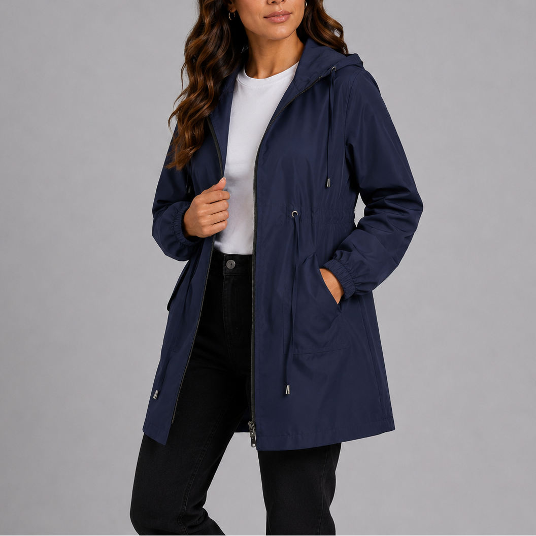 Women's Lightweight Hooded Rain Coat