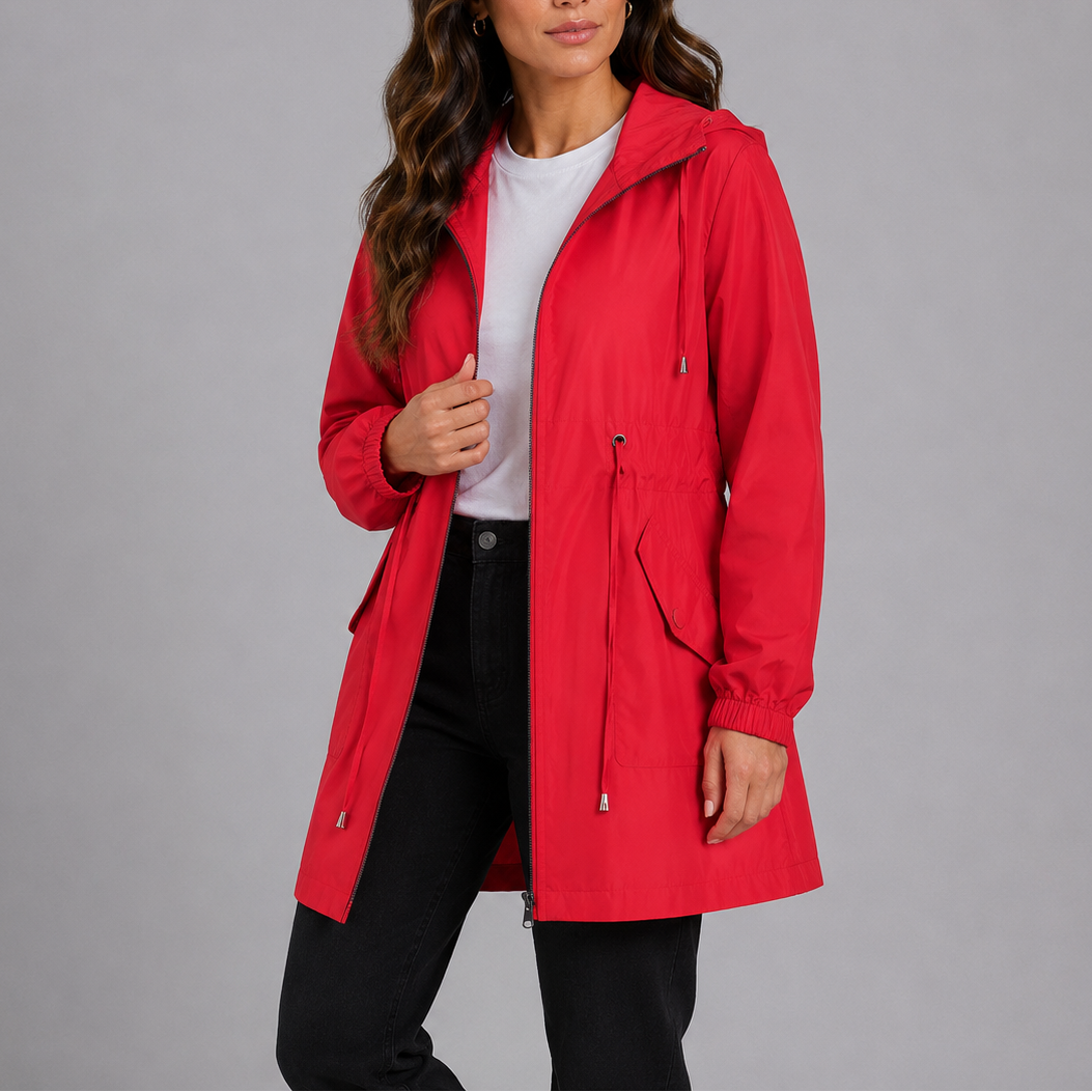 Women's Lightweight Hooded Rain Coat