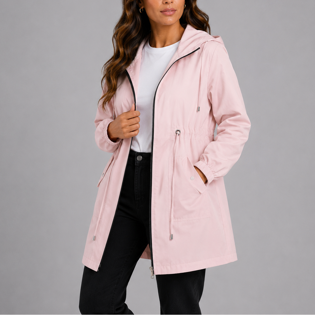 Women's Lightweight Hooded Rain Coat