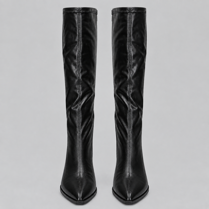 Women's Pointed Knee-High Block Boots
