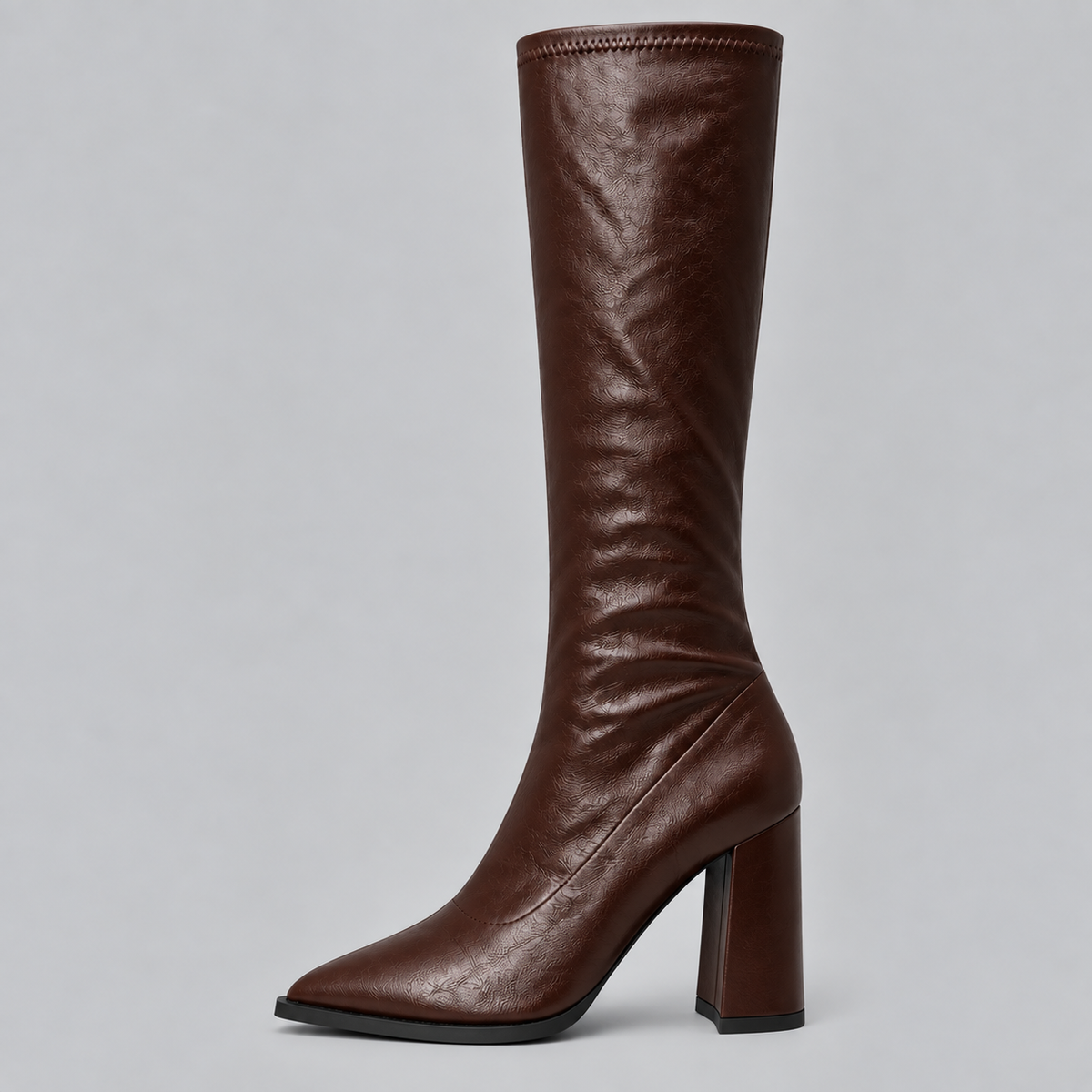 Women's Pointed Knee-High Block Boots