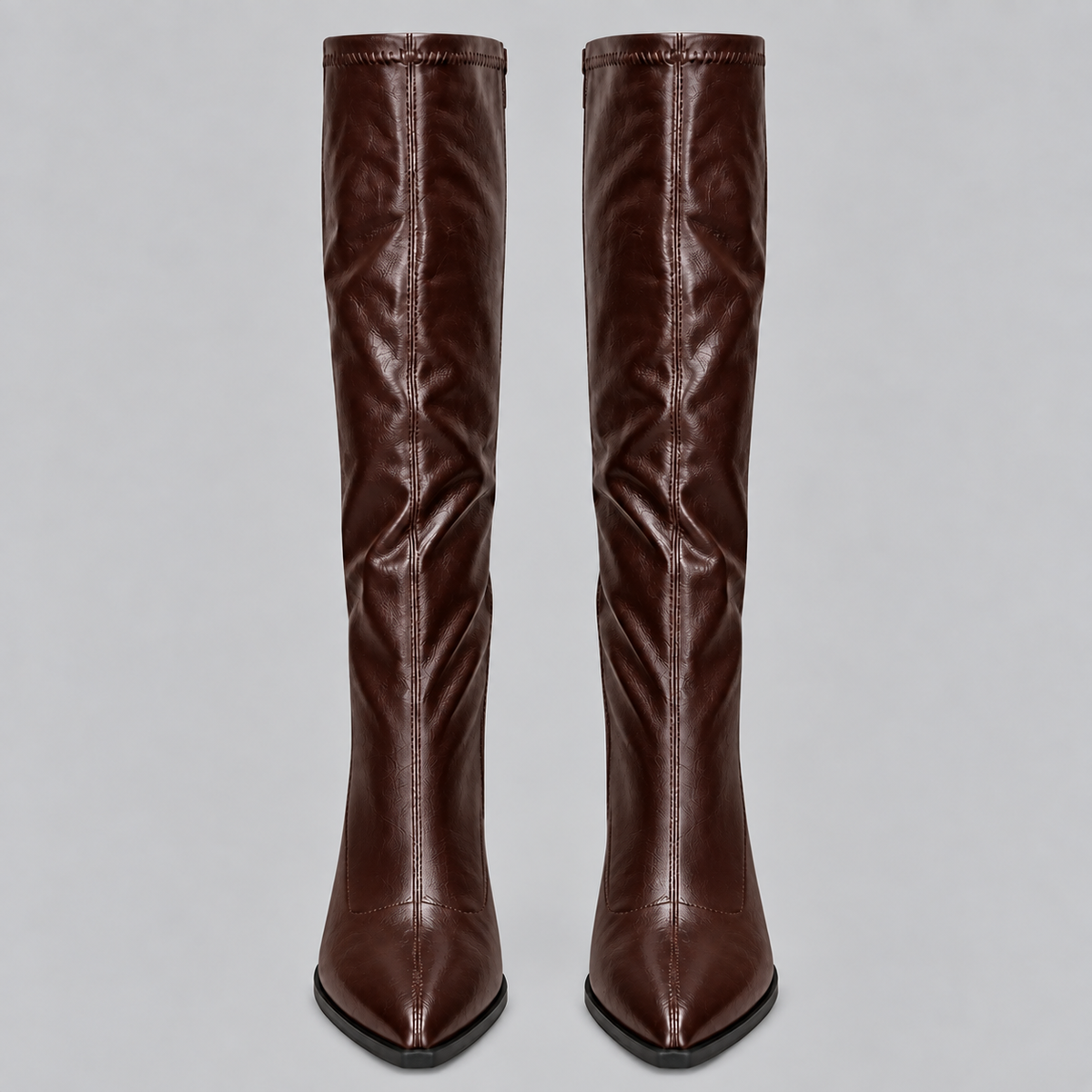 Women's Pointed Knee-High Block Boots
