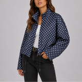 Women's Polka Dot Bomber Jacket
