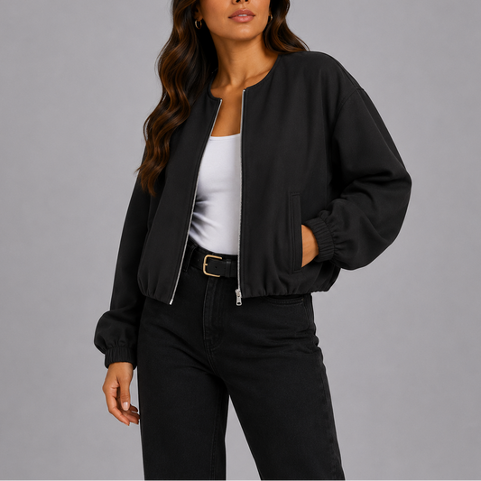 Women's Lightweight Casual Bomber Jacket