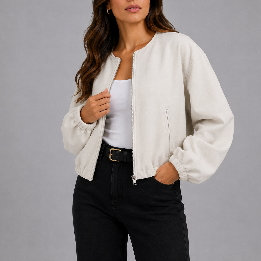 Women's Lightweight Casual Bomber Jacket