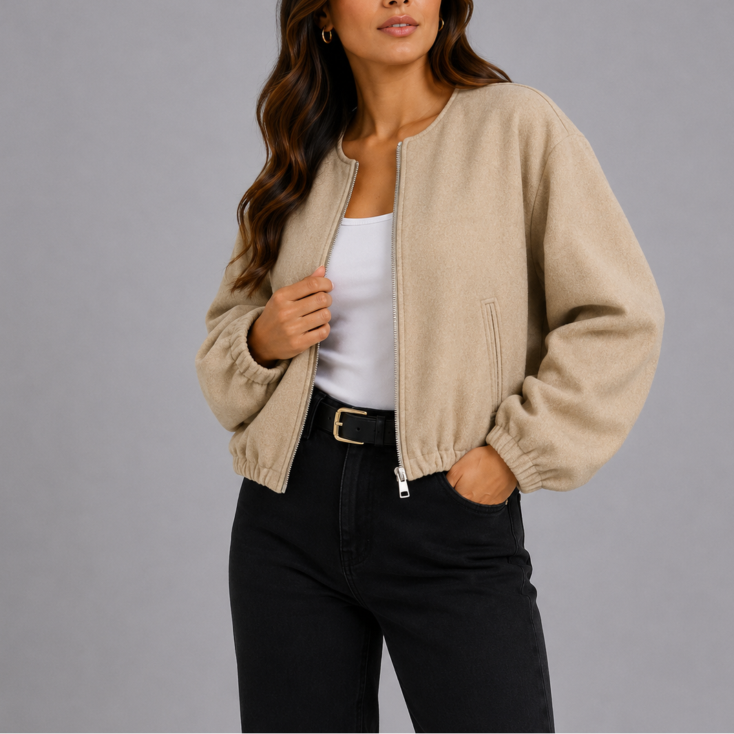 Women's Lightweight Casual Bomber Jacket