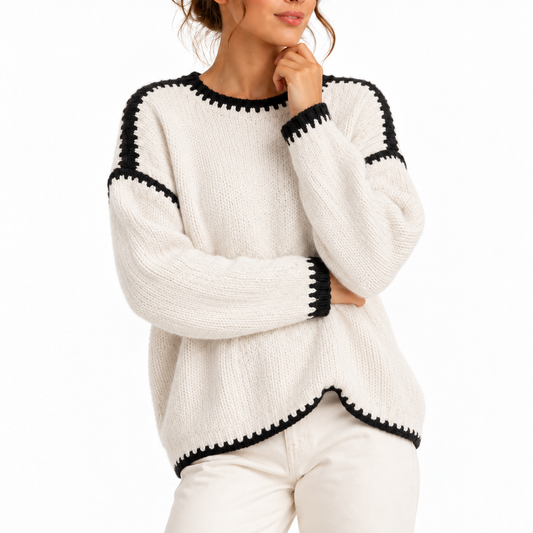 Women's Oversized Boat Neck Jumper