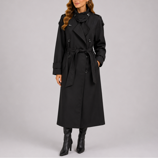 Women's Tailored Belted Trench Coat