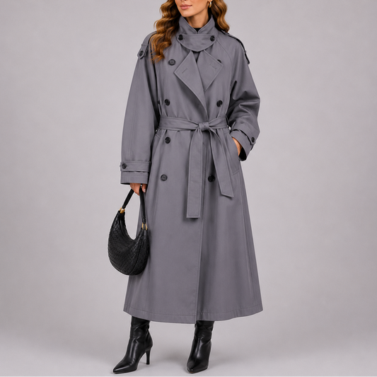Women's Tailored Belted Trench Coat