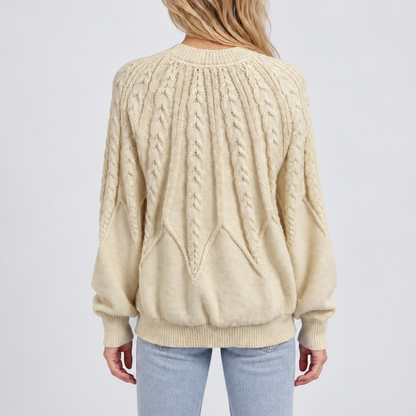 Women's Cable Knit Balloon Jumper