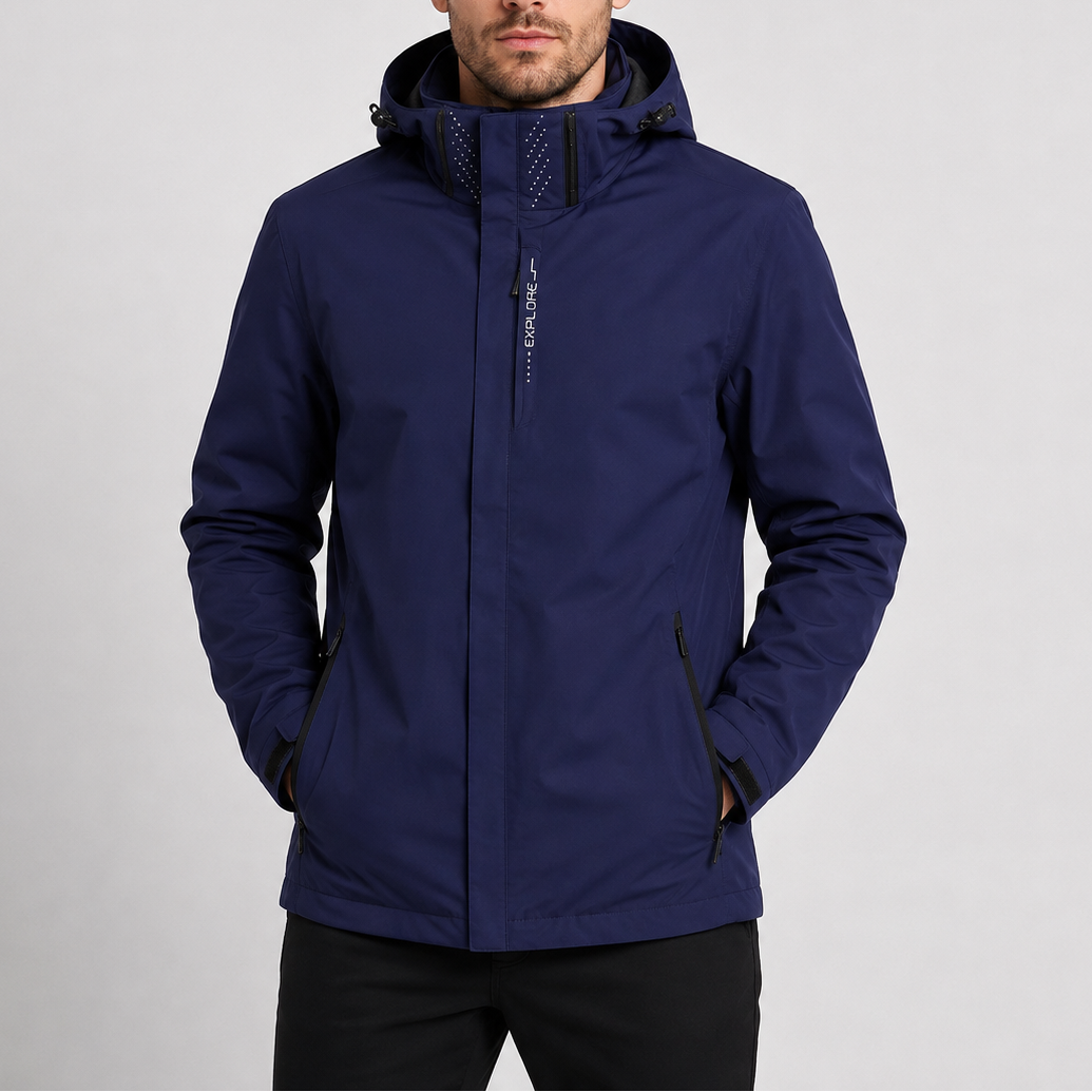 Men's Lightweight Hooded Rain Jacket